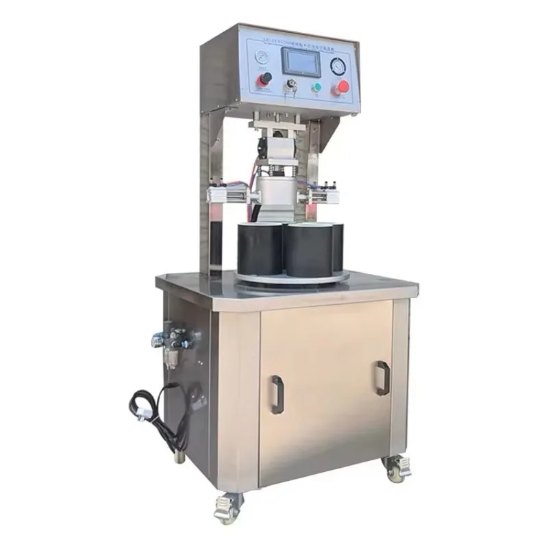 Semi Automatic Glass Bottle Vacuum Capping Machine Packaging for Chili Sauce Beef Can Automatic Screw Capper Sealer