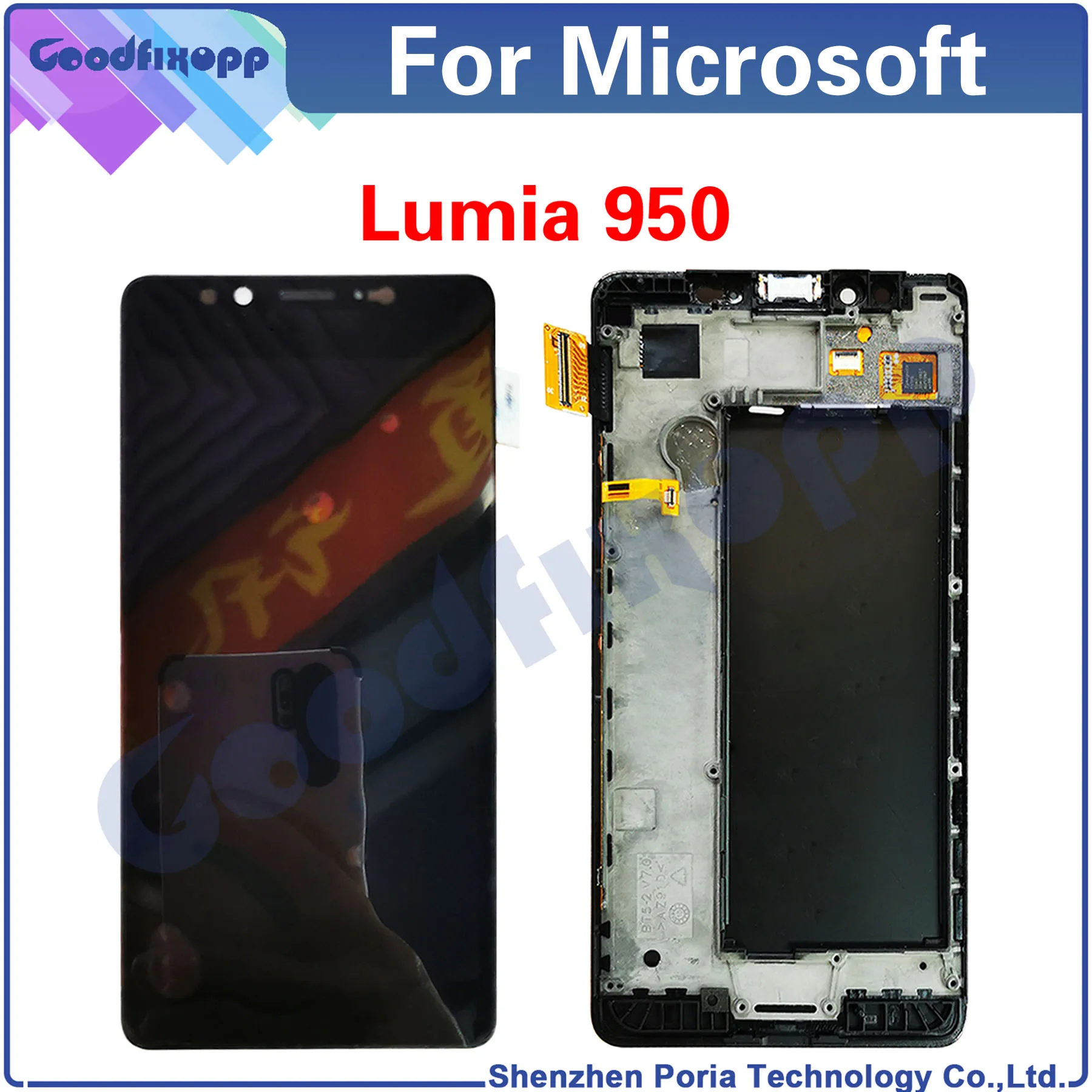 For Microsoft Lumia 950 LCD Display Touch Screen Digitizer Assembly Repair Parts Replacement