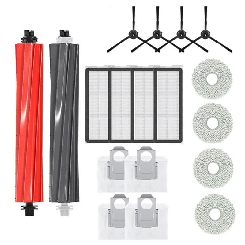 A83G-For Roborock P10S Pro Robot Vacuum Cleaner Main Side Brush Hepa Filter Mop Cloth Dust Bags Replacement Accessories