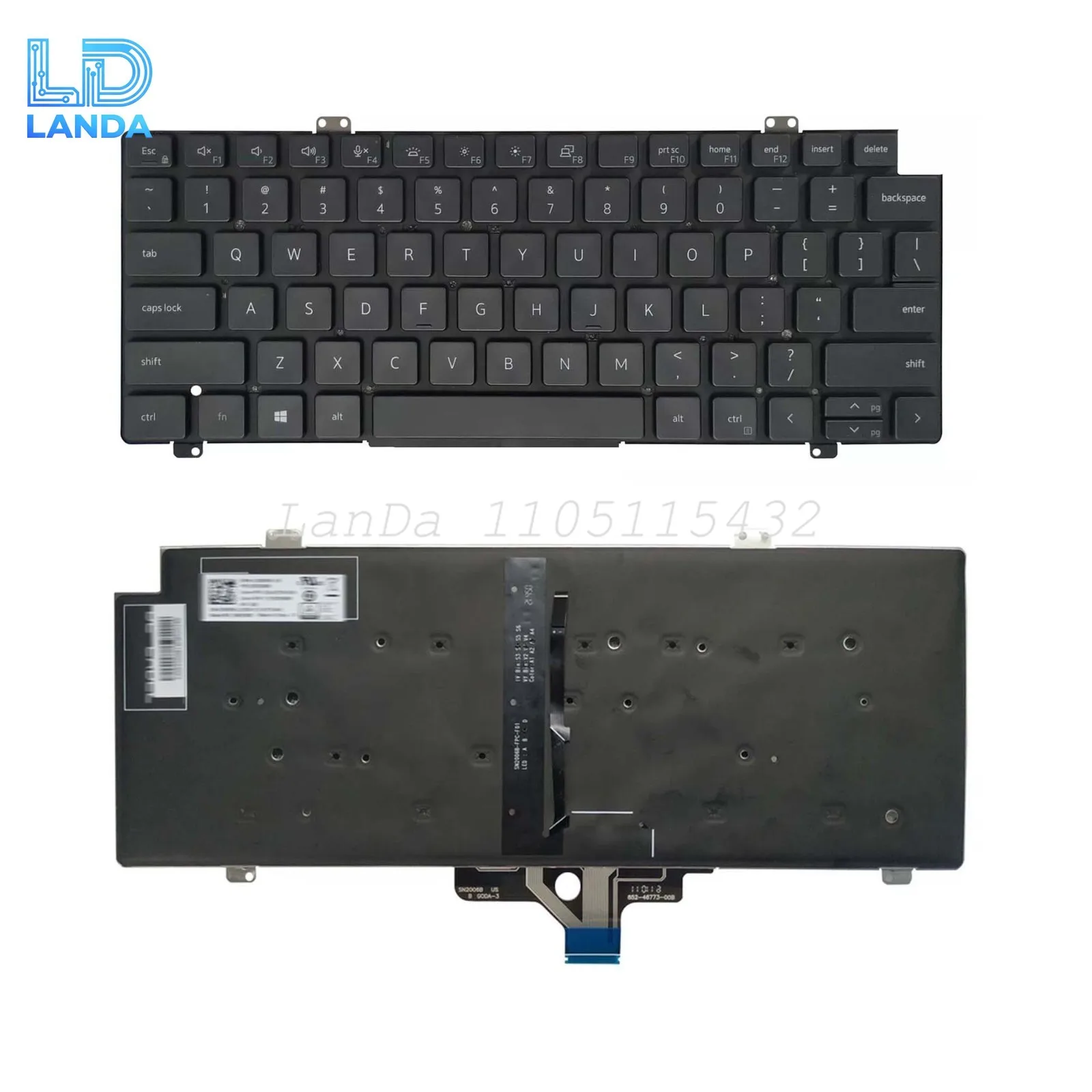 

Keyboard For DEL-L Latitud-e 5420 5421 7420 7410 7520 7521 P137G 7440 7450 Black