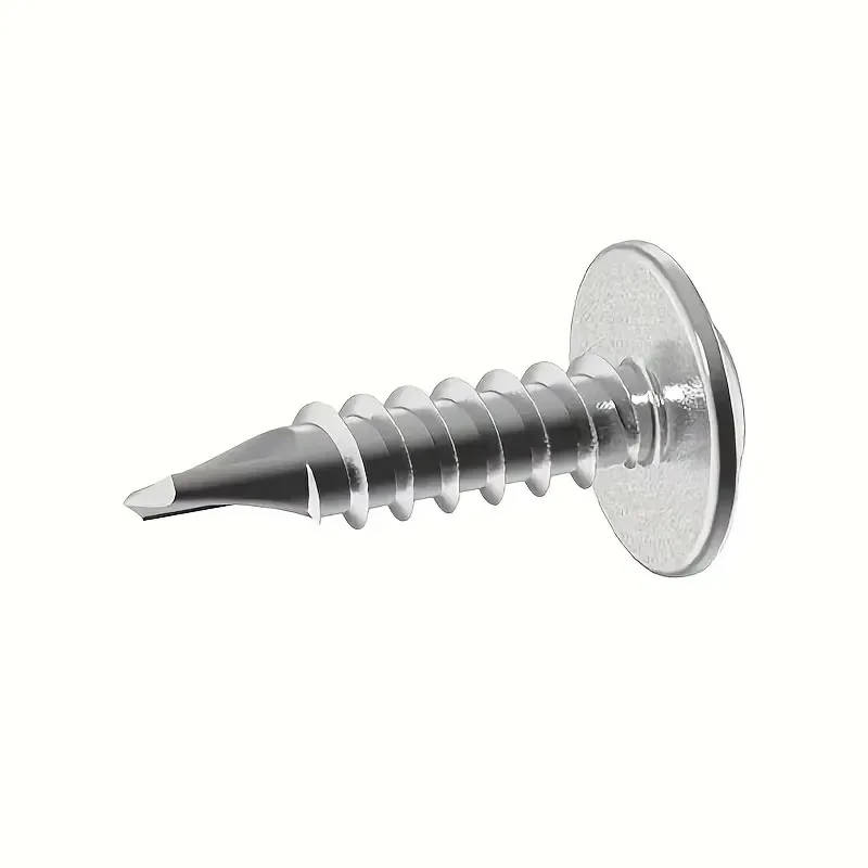 SUS410 #8 M4.2 50pcs Round Head With Middle Self Tapping Screws Cross Plate Head Screws With Pad For Warsaw Drill Tail Dovetai