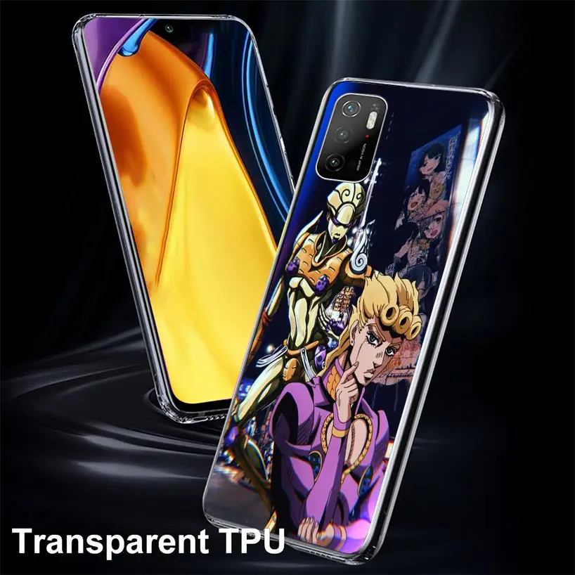 JoJo's Bizarre Adventure Golden Wind Case Phone Cover for Xiaomi Mi 11T 12T 10T 9T Pro 11i 12X 13 12 11 10 9 8 Lite 6X 5X A3 A2