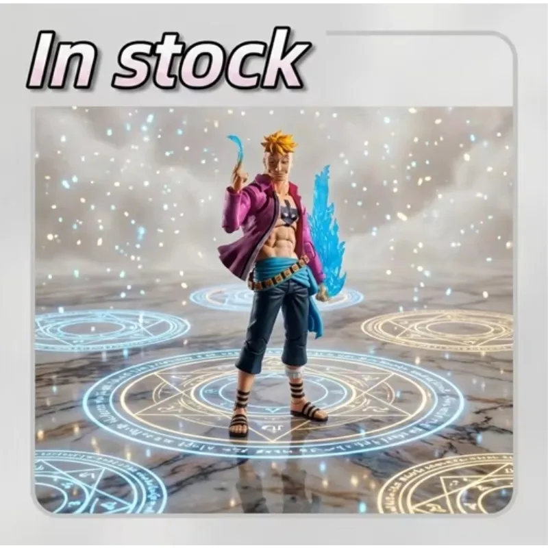 [In Stock] Bandai One Piece SHF Marco Marineford Summit Battle Action Figure Anime Model Toy - view 6