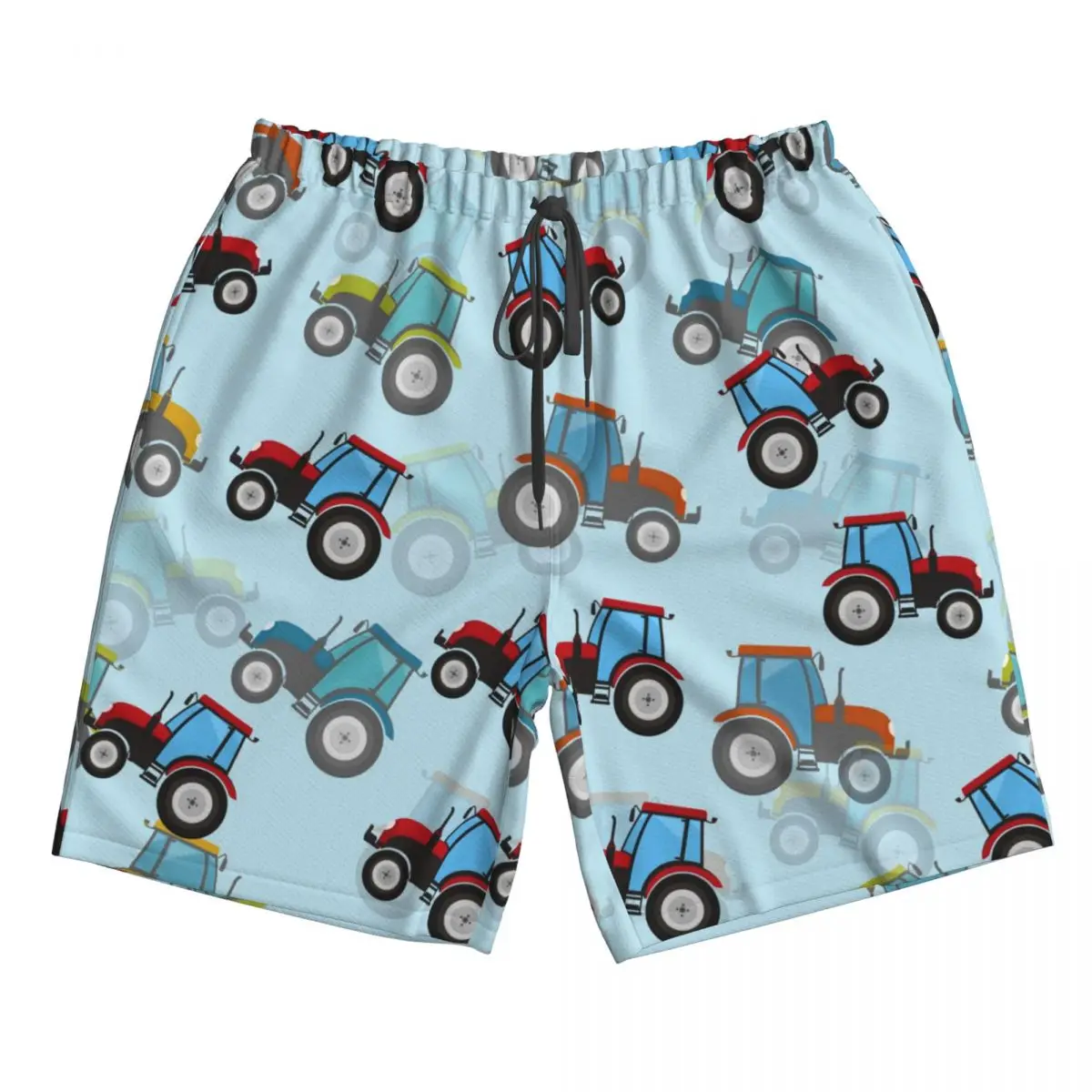 Heren Badmode Zwemmen Korte Kofferbak Tractoren Schattige Print Strandboard Shorts Zwemmen Surf Shorts