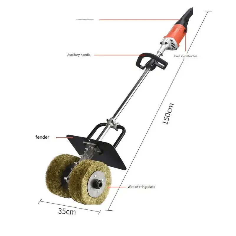 Handheld Plate Equipment, Steel Structure Grinding hine, Wire Wheel rust Remover