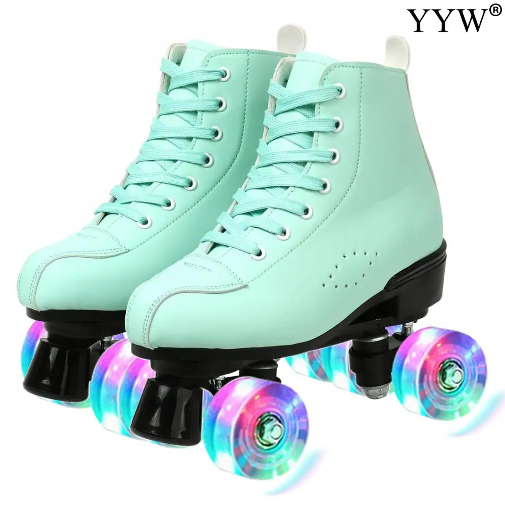 Zapatillas de Skate con ruedas para hombre y mujer, zapatos de Patinaje con 4 ruedas, zapatillas deportivas para jóvenes y adultos
