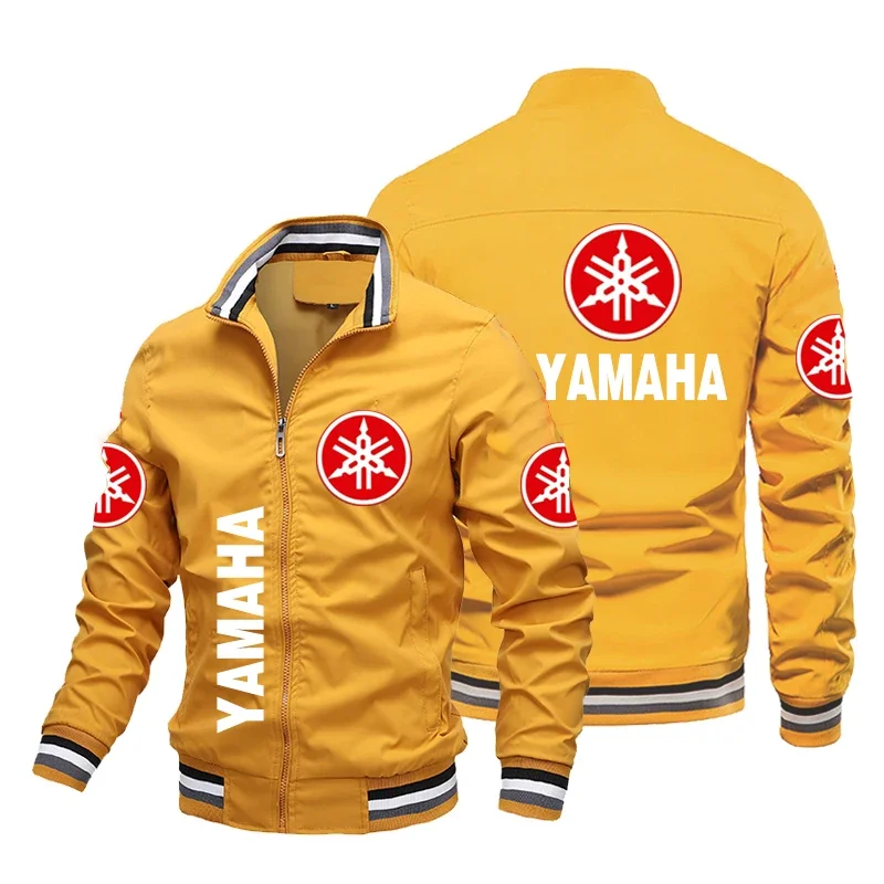 2024 Yamaha Jacket For Motorcycle Men\'s Yamaha Motor Jacket Casual Bomber Jacket Motocross Biker Jacket Streetwear Men Clothing