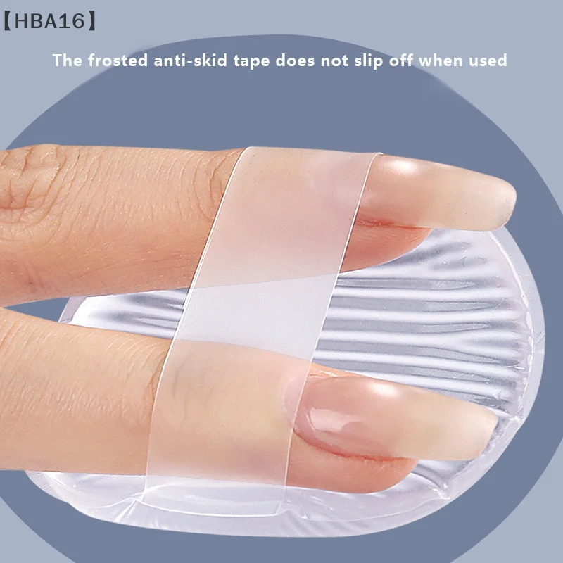 1 個透明シリコーンゲルパウダーパフスポンジ顔隠す化粧品パフアクセサリーファンデーション BB クリームなしパウダー