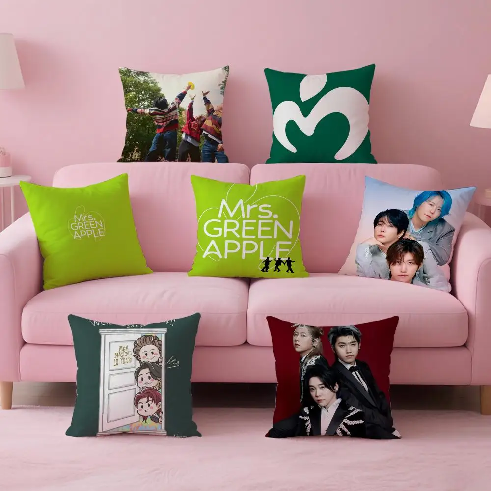 Band Fresh Mrs. G-GREEN A-APPLE Cushion Cover Pillow Case So