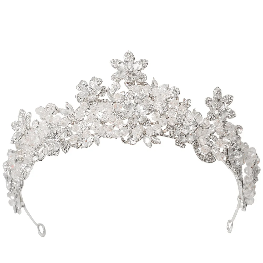 Vintage Rhinestone Crystal Butterfly Crown Wedding Bridal Hair Accessory Headpiece for Women AlloyTiara