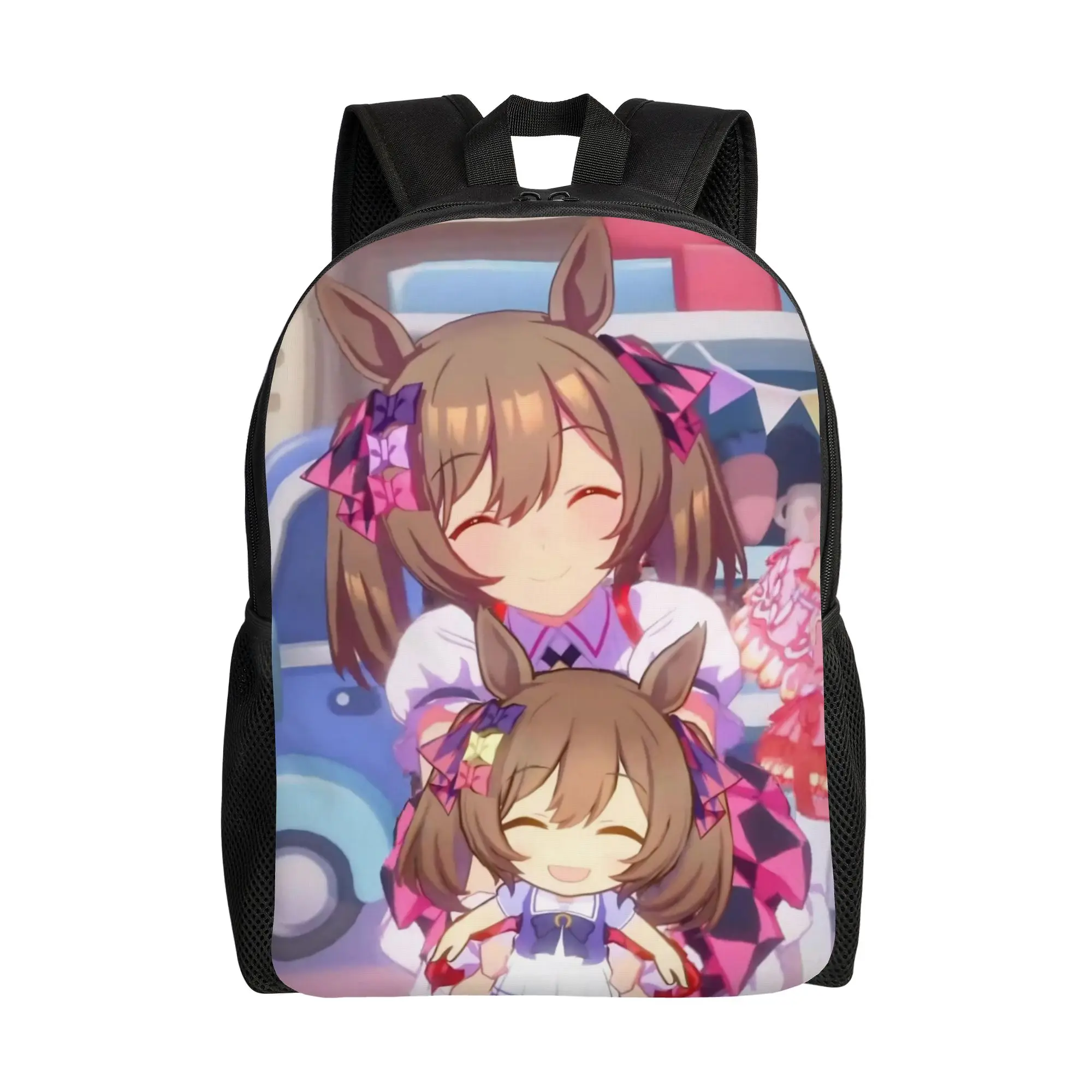 

Umamusume Pretty Derby Cartoon Teenage Backpack Durable High School Business Daypack for Men Women Laptop Canvas Bags
