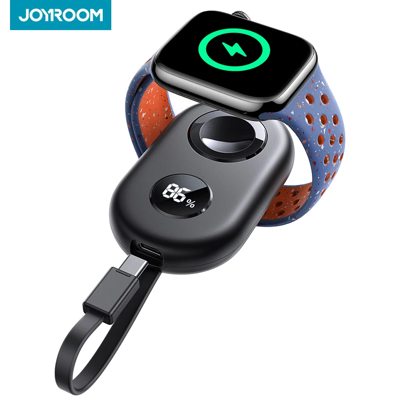 

Joyroom 2500mAh Portable Charger for Apple Watch Series 9/8/7/6/5/4/3/2/1 Wireless Travel iwatch Charger USB C Smart Power Bank