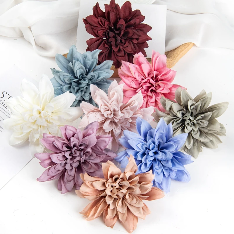 10PCS Artificial Flowers Silk Gerbera Home Decor Garden Christmas Bridal Accessories Clearance DIY Candy Box Wedding Scrapbook