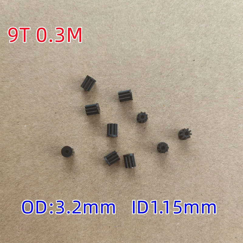 10pcs/bag 0.3M 0.4M 0.5M 6T 7T 8T 9T 10T 11T 12T 13T Plastic Gears Coreless Motor Engine Gear Drone Car Helicopter Spare Parts