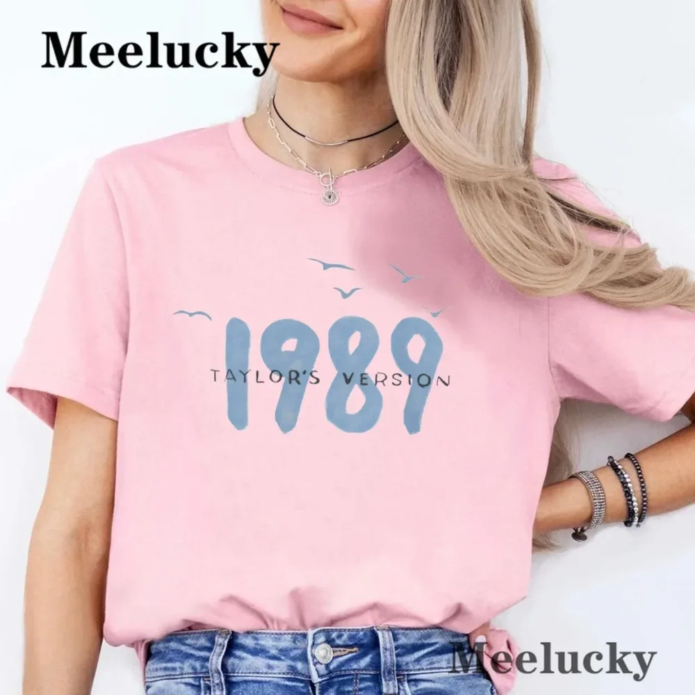 Taylors Versiov 1989 Print T-Shirt Original Streett-Shirts Kreativität Casual Fashion Harajuku Kawaii Damen Y2K Kleidung – Detail 5