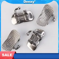 Support orthodontique dentaire pour 1ère molaire, maille collable, Base en métal, attelle orthodontique pour 6ème dents, lot de 100 pièces/25