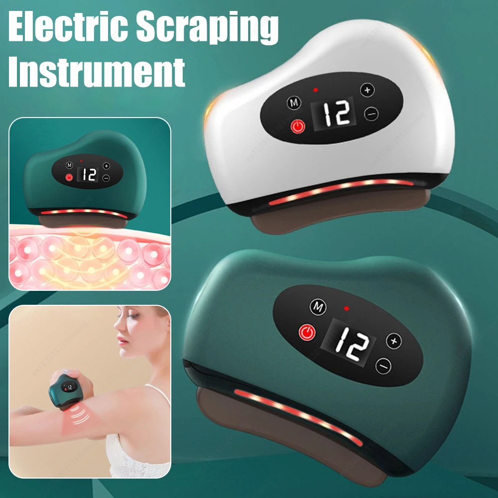 

Электрический массажер-скребок 3-в-1: легкий нагреваемый инструмент для лифтинга кожи лица и шеи, массажер для мышц с функцией скребкового массажа (Бианшуй)