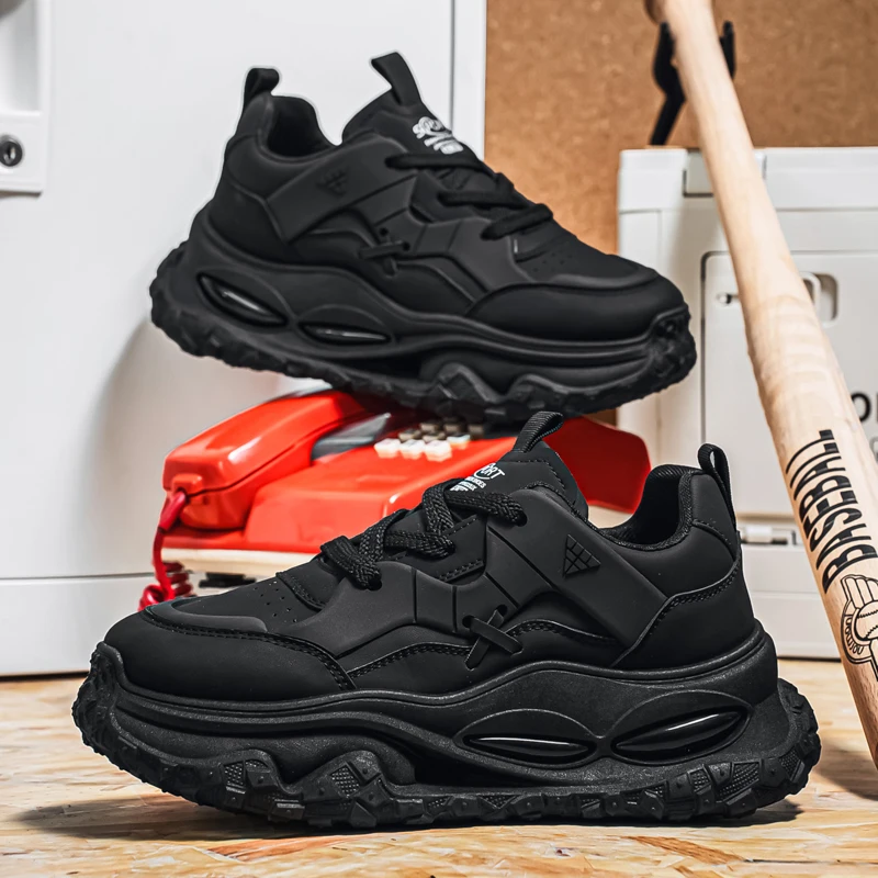 

Новинка 202, дышащая модная нишевая универсальная повседневная спортивная мужская обувь на толстой подошве, увеличивающая рост, для мужчин, мужская обувь