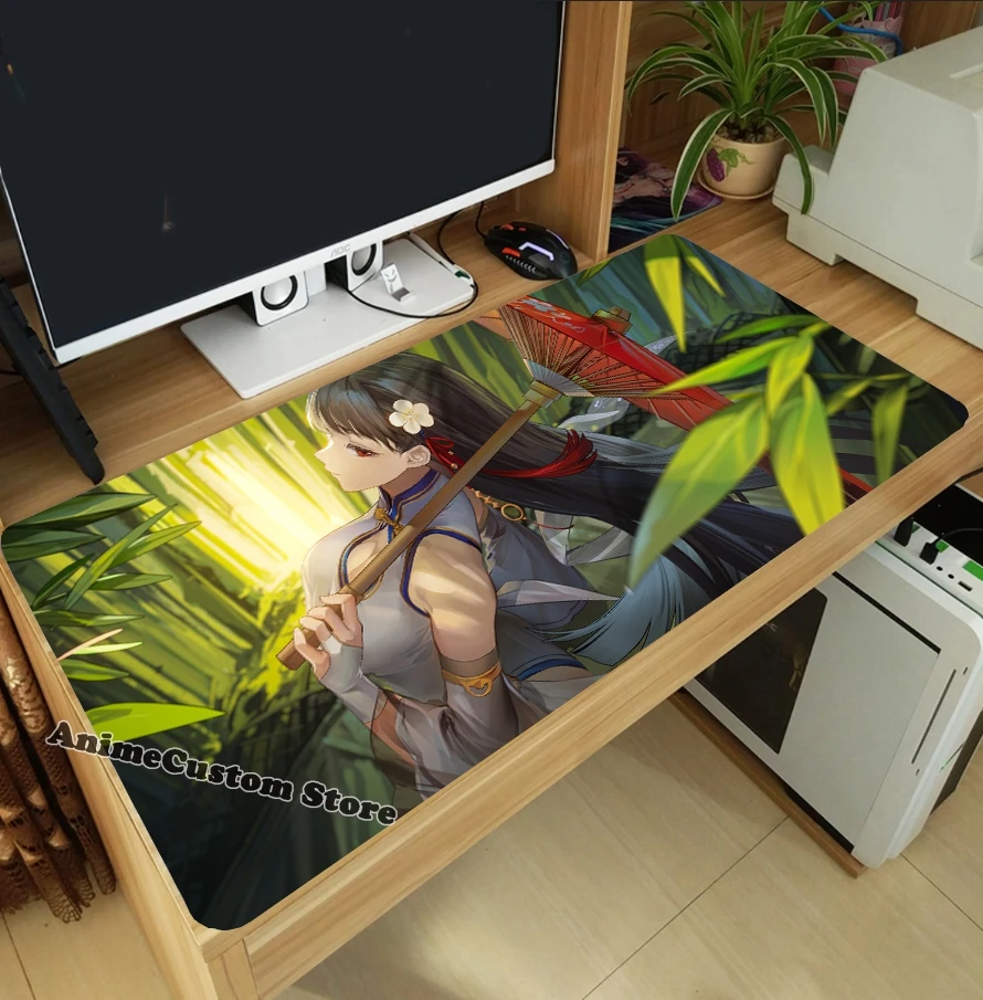 Anime Peripheral Game Azur Lane ROC Yat Sen Cosplay Thicken Large Mouse Pad Mice Mat Gaming Keyboard Mat Otaku Playmat Gift