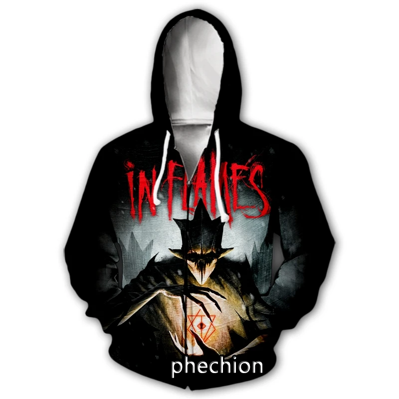 

phechion New Fashion Men/Women In Flames 3D Print Long Sleeve Zip Hoodies Casual Men Loose Sport Zip Hoodies Tops J40