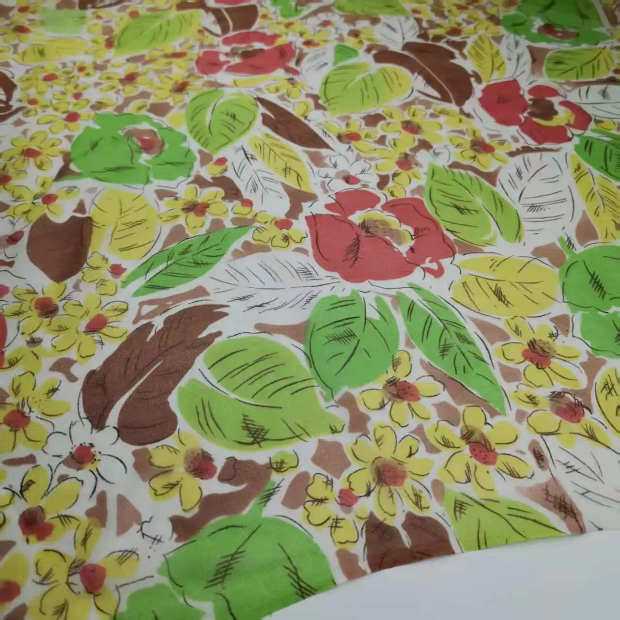 Tissu à coudre en soie pure florale, 100% soie de mûrier, matériel de couture DIY pour robe et chemise