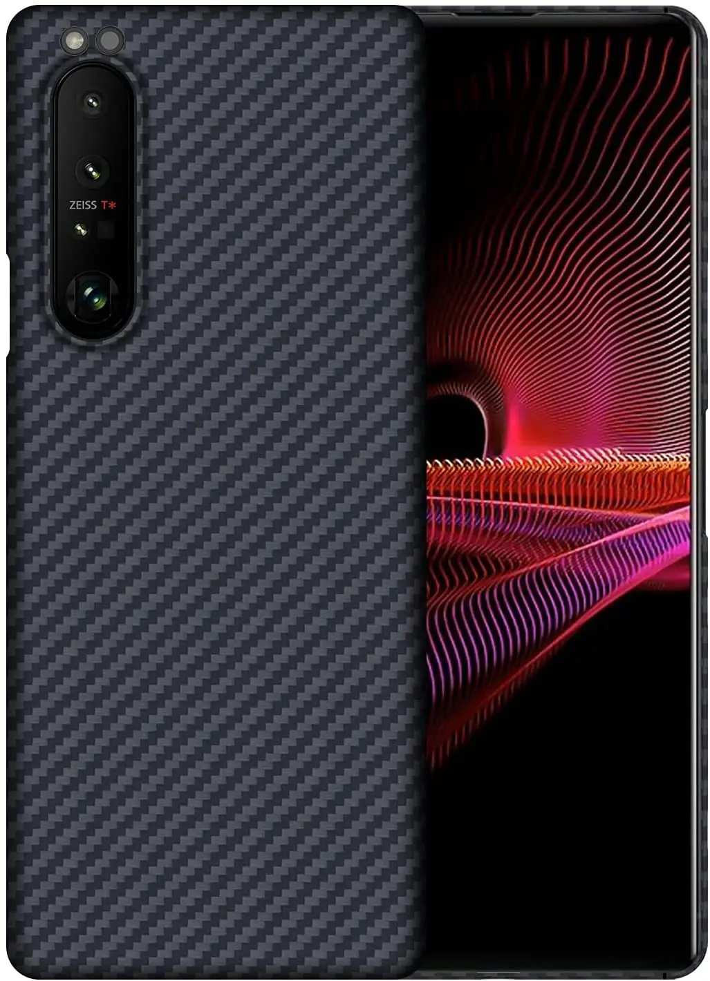 Aramid Fiber Case for Sony Xperia 1 III Case for Sony Xperia 10 iii 1 ii 5 iv Real Carbon Fiber 3D Ultra Thin & Light Cover Case