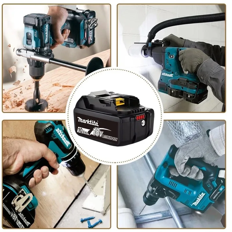 Batería recargable de iones de litio para Makita, herramienta eléctrica BL1860, 18V, 10000mAh, BL1840, BL1850, BL1830, BL1860B, LXT400