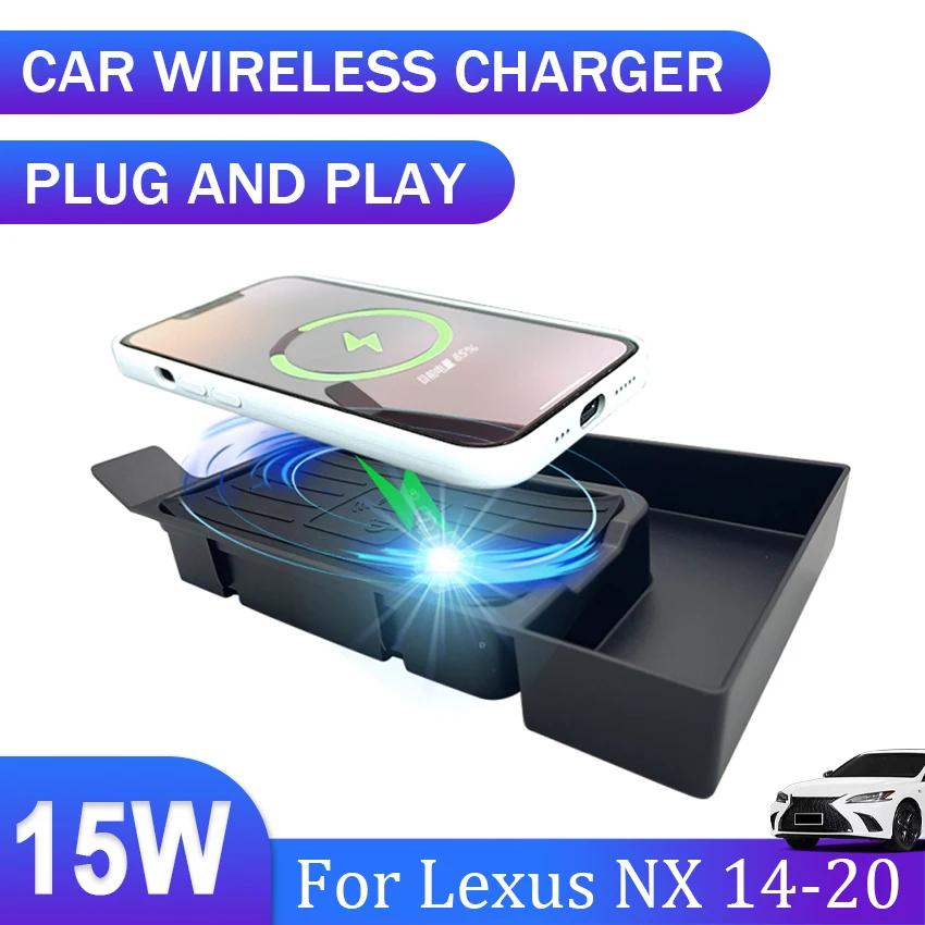 

Special car QI wireless charger charging plate mobile phone holder accessories For Lexus NX 2014 2015 2016 2017 2018 2019 2020