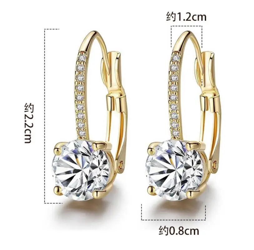 6.5mm D Moissanite Clip On Earrings for Women 100% 925 Sterling Silver Diamomd Earring Hoop Tester Pass Jewelry Anniversary Gift