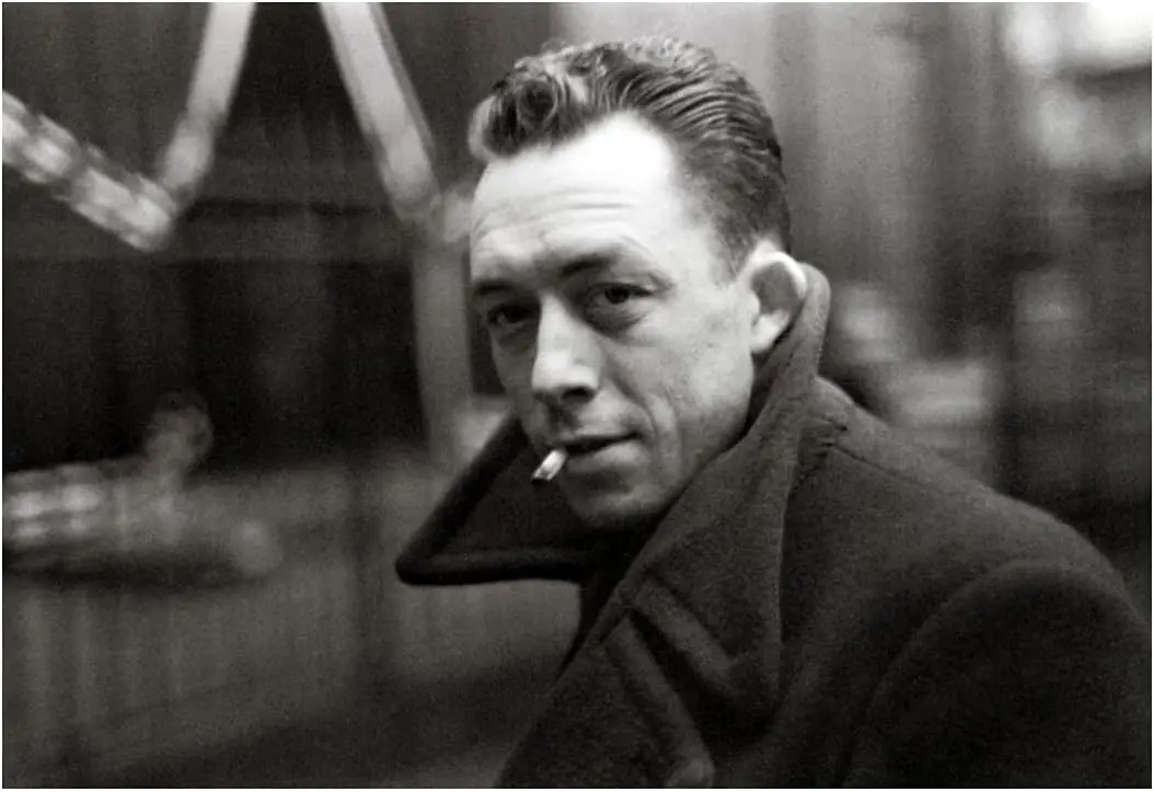 Albert Camus Poster, Absurdism, Philosopher, Journalist, Writer, Philosophy, Albert Camus, tin sign Art Print-aluminum