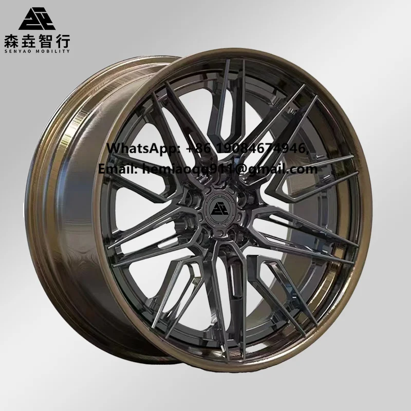 

2-Piece Custom Color 16 17 18 19 20 21 22-inch Forged Aluminum T6061 T6 Wheels for Passenger Vehicles Direct From China Factory