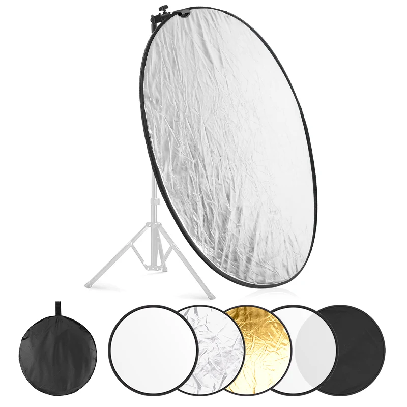 43” Multi-disc Light Reflector 5 in 1 Photo Studio Photography Reflectors With Bag Lighting Diffuser For Digest Shadows Lighting