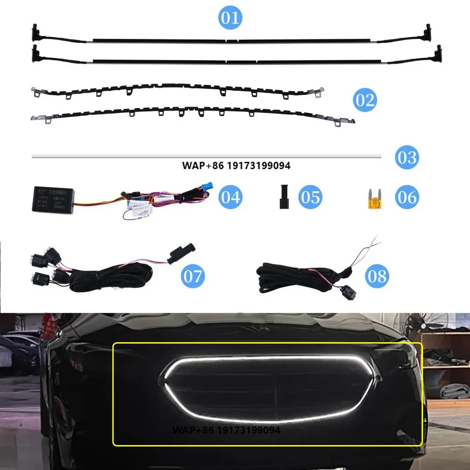 

For 2024-2025 E-Class E200 New LED Luminous Front Bumper Lighting Grille ABS W214 LED Luminous Front Grille Light