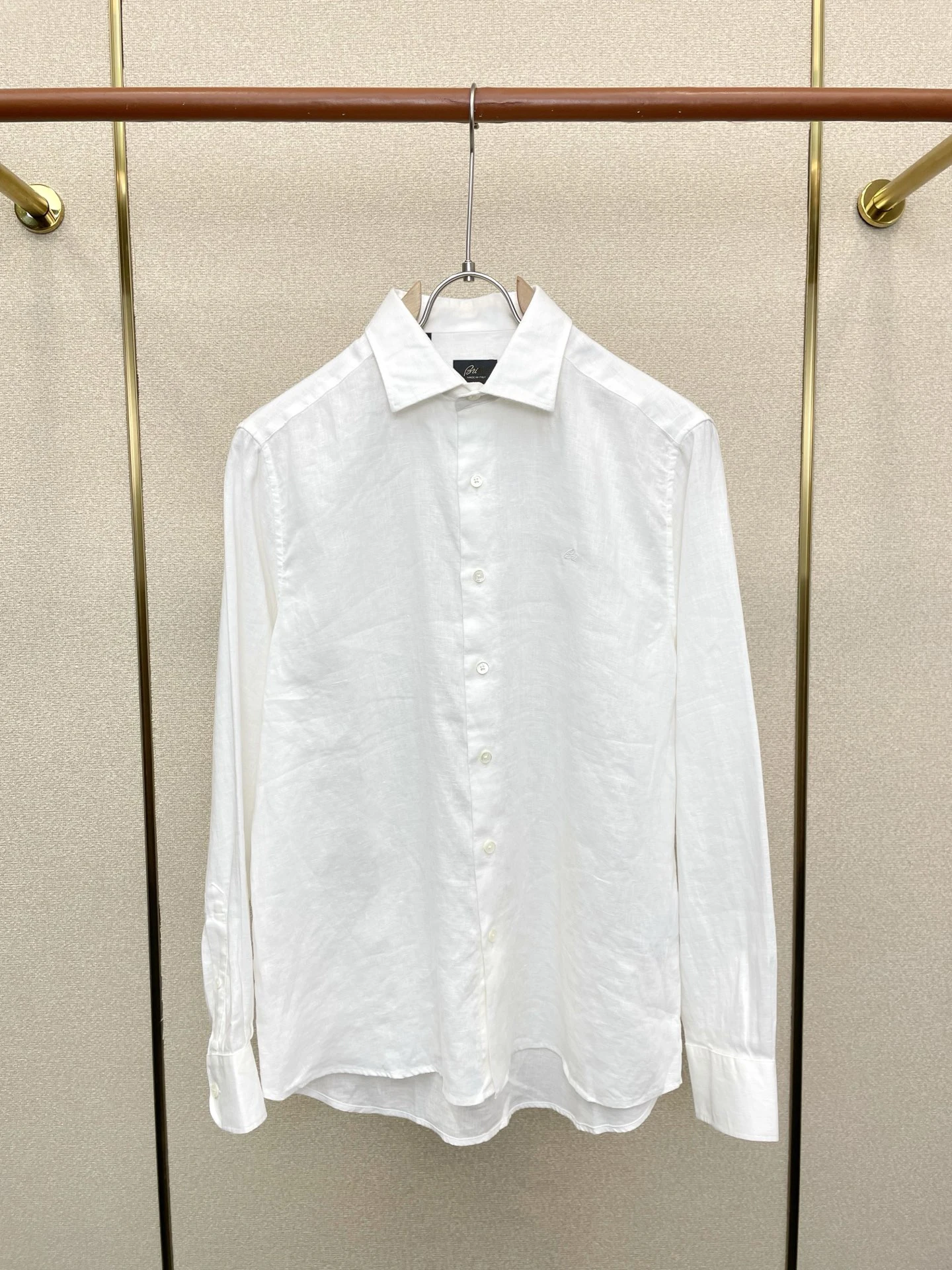 BLIYOSS College style Long-sleeved Men Casual High-quality Striped Short sleeved Old Money Simplicity Advanced Fabric Size S-4XL