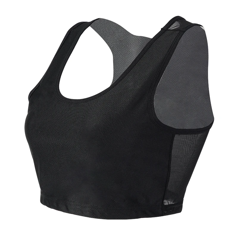 Women Breathable Chest Breast Binder Side Buckle Short Vest Tops Wireless Wrap Bandage Tomboy Shaping Bra Tank Trans Binders Top