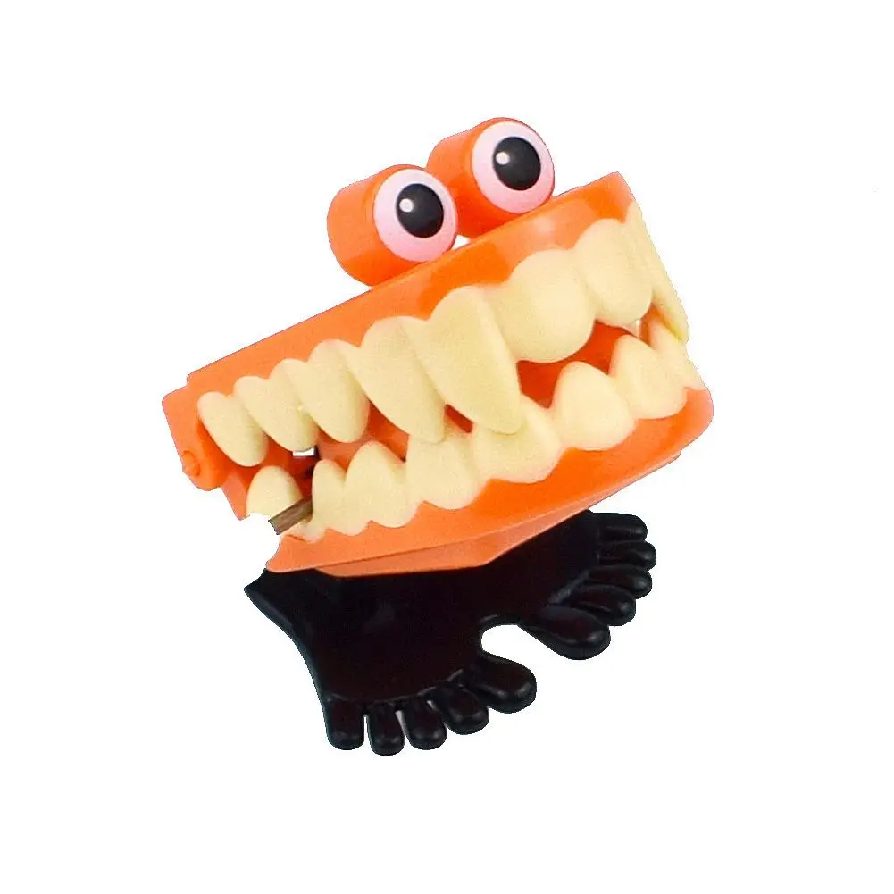 Jump Teeth Clockwork Toy Gift Tooth Mold Tooth Doll Jumping Teeth Halloween Christmas Toy Dental Gift Toy Cute Toy Kids Gifts