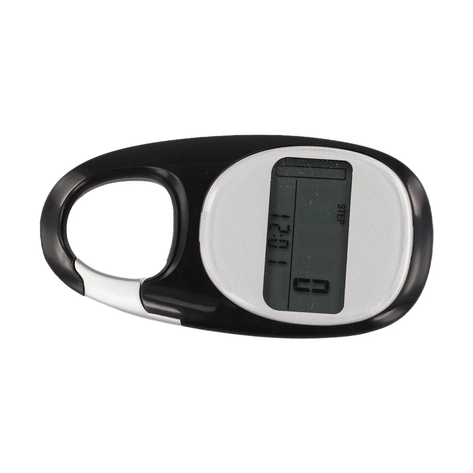 Exercise Monitoring Digital LCD Pedometer Running Counter 3D LCD Pedometer For Running Fitness Black Wearable Clip And Lanyard