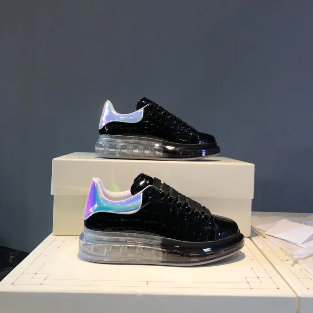 

Top High Quality Womens Trendy Casual Shoes 34-46 Luxury Mens Real Leather Unisex Sneakers Designr Lovers Tide Shoes YN01230