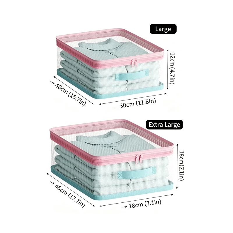 Bed Sheet Storage Bags Transparent Clothes Blankets Packing Box Waterproof Clear Bedding Underbed Drawer Storage Bag view 6