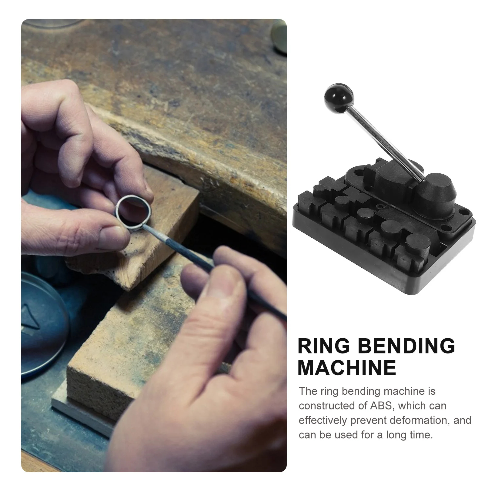 Ring Bending Machine ABS Anti-Deformation Jewelry Making Tool Professional Ring Maker Kit for Earrings and Rings