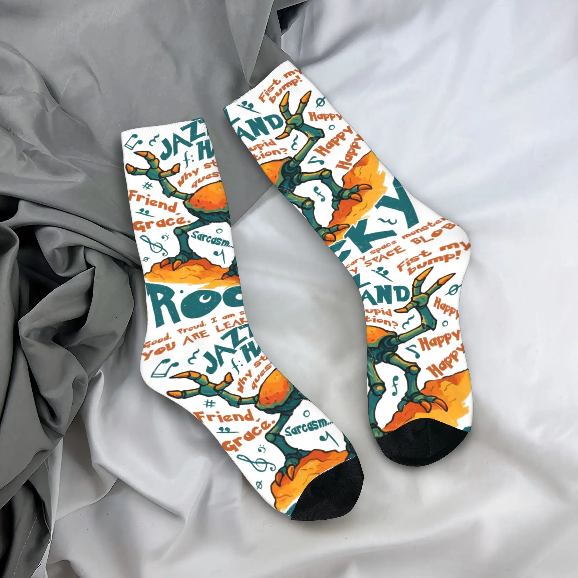 

Спортивные носки Hip-hop Jazz Hand Rocky Amaze Project Hail Mary, полиэстеровые, средней длины, унисекс, дышащие