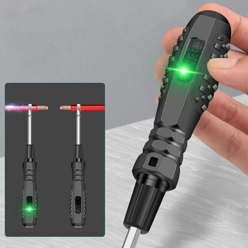 2 في 1 قلم اختبار كهربائي مع مؤشر ذكي التعريفي مفك متعدد الوظائف كلمة/قلم كاشف جهد متقاطع