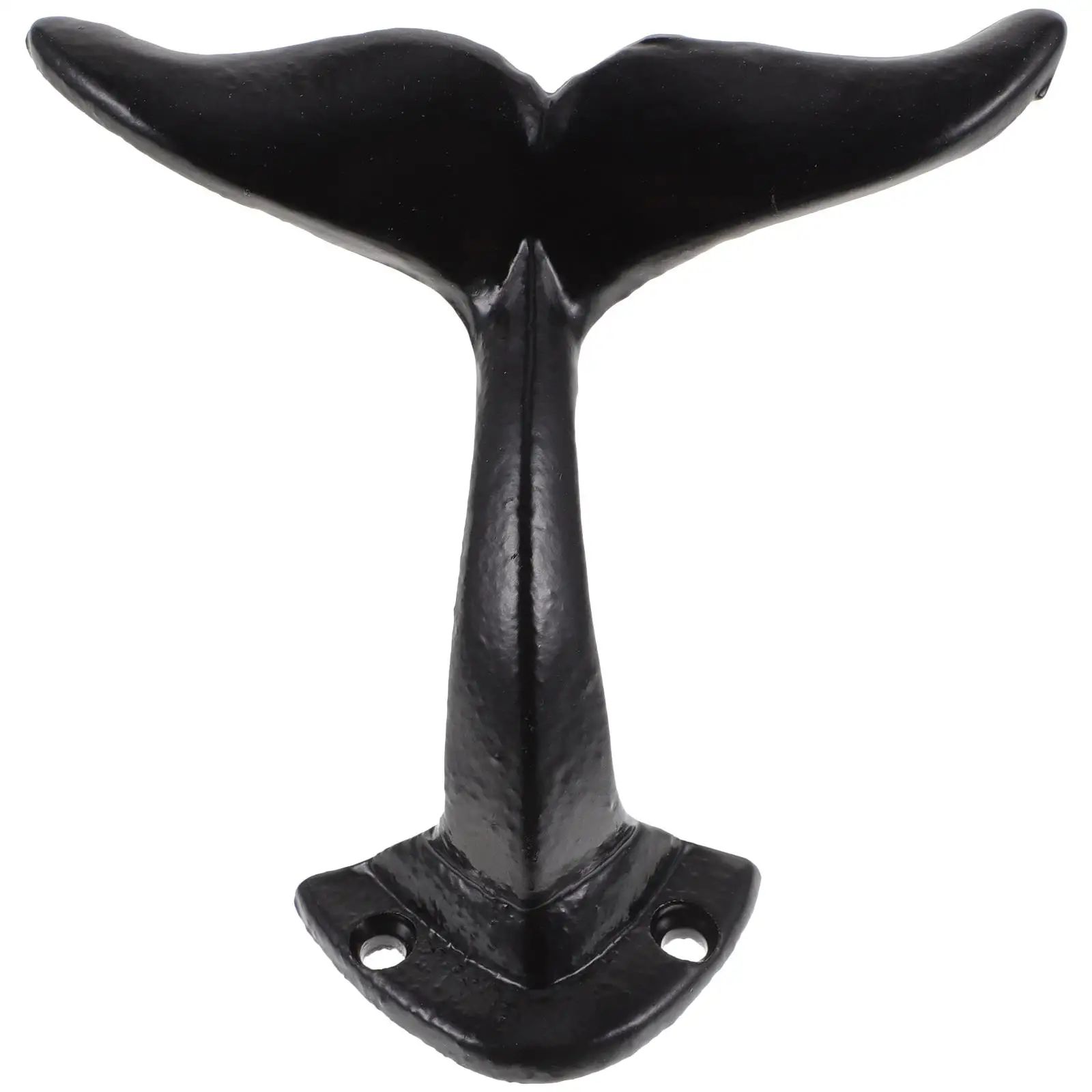 

Whale Tail Smooth Retro Hook Clothes Umbrella Hat Hook Scarf Vintage Key Hanger Retro Black