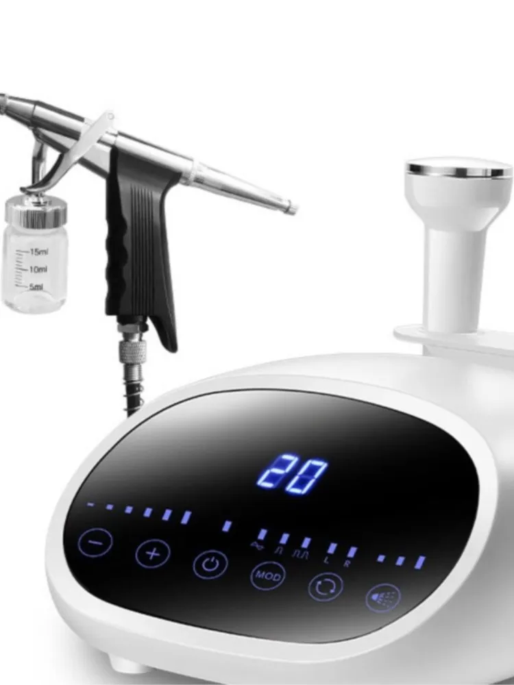 3-in-1 ultrasone hoogfrequente trillingen gezichtsogen stimulator diepe reiniging voeding introductie zuurstofinjectie spuitpistool