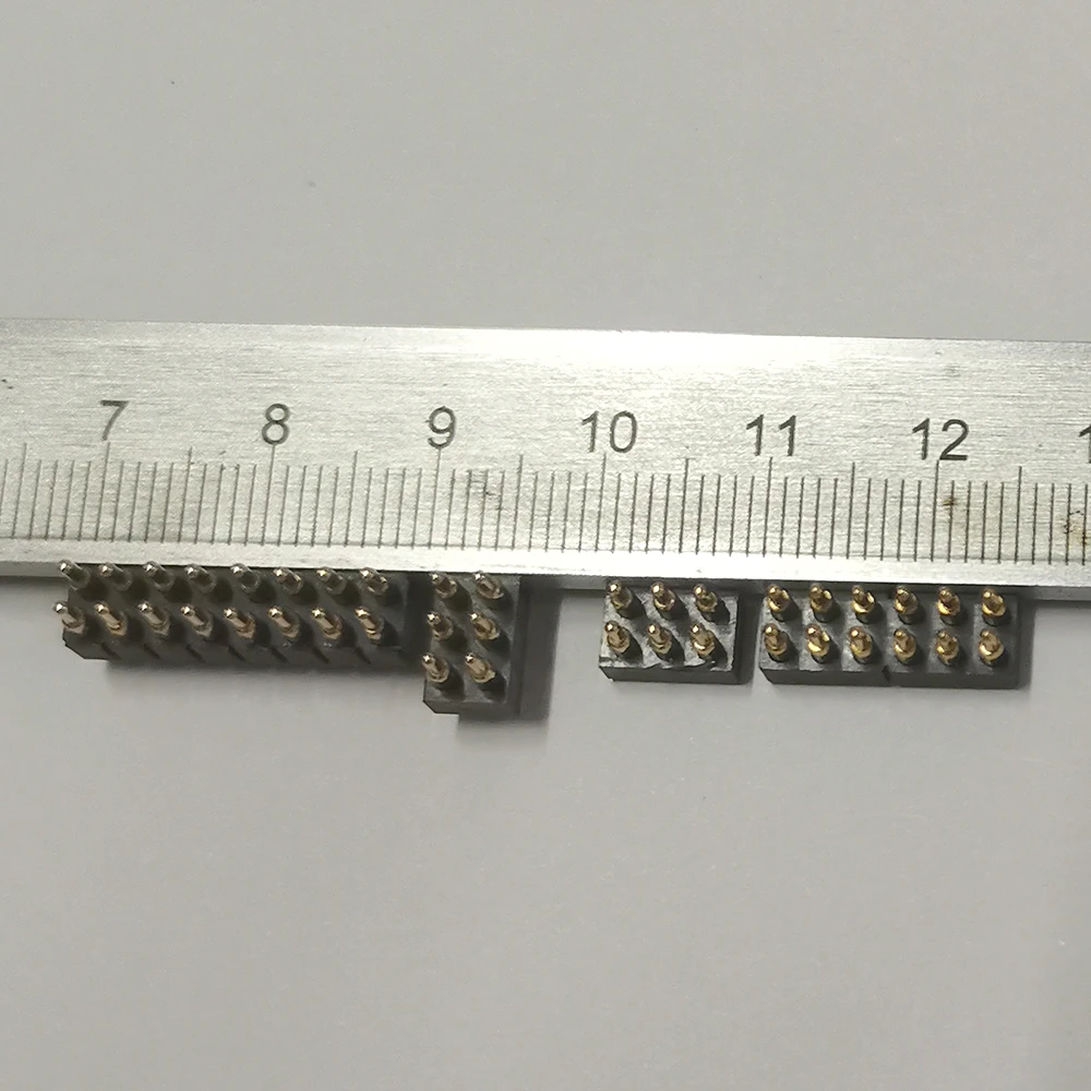 1 Stück DC-Stecker Pogo-Pin-Verbinder SMT DIP 2,54 mm Rastermaß 2345681012141620-Pin Doppelreihiger Federkontakt PCB Batterieladung – Detail 3