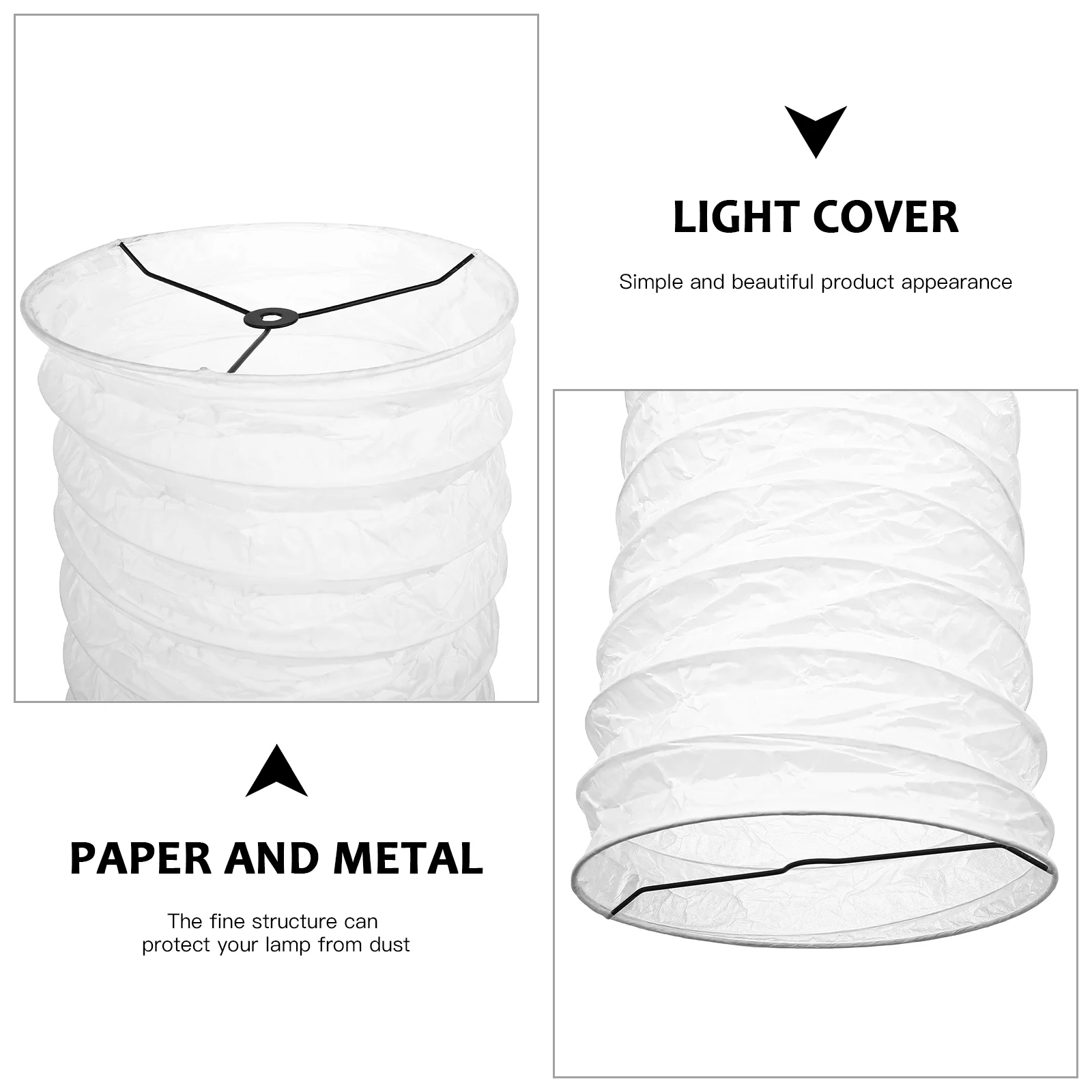 Paper Floor Lamp Shade Standing Lampshade Home Hotel Lampshade Living Room Bedroom Light Accessory