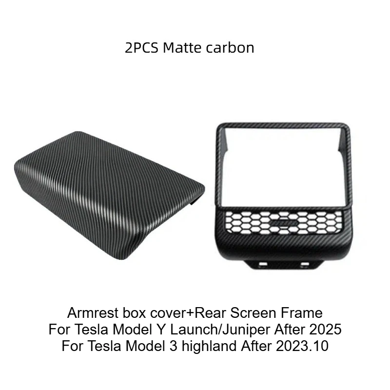 2PCS Matte carbon B 