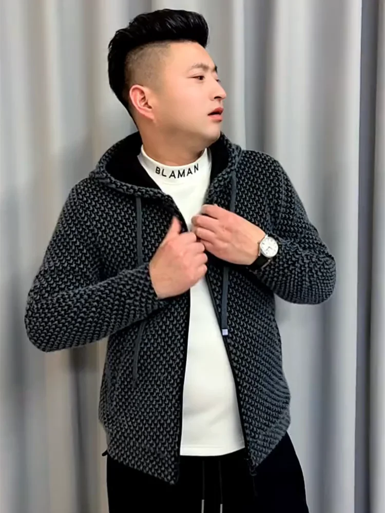 

Мужская зимняя модная теплая верхняя одежда на подкладке Jaet против морщин, не гладкая ветрозащитная теплая верхняя одежда, повседневная свободная посадка на молнии