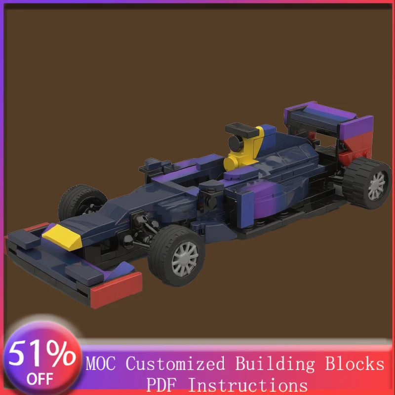 251 PCS Supercar Red B9 MOC Customize Modular Building Block Creative Design Educational Learning Toy DIY Boys Toy Birthday Gift