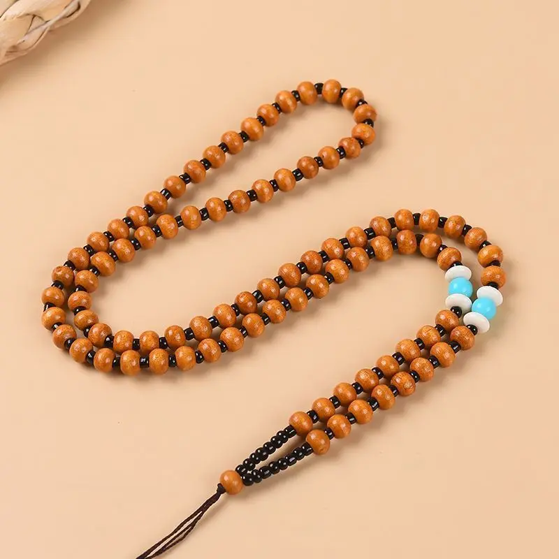 Imitation Olive Core Pendant Lanyard Neck Lanyard Men's and Women's Hand-woven Necklace Jade Pendant Rope